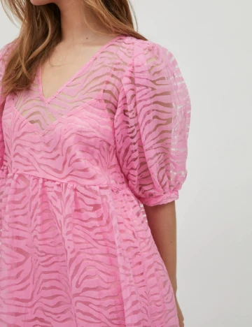 Rochie scurta Vila, roz, 38