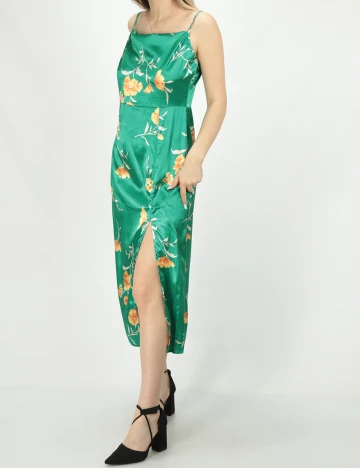 Rochie medie SHEIN, verde, S