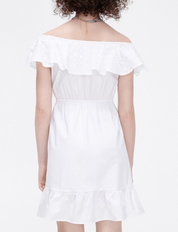 Rochie scurta CROPP, alb, XS