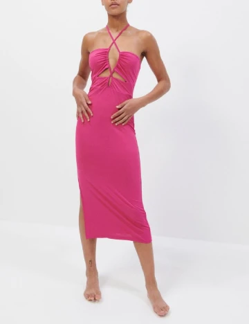 Rochie medie Reserved, roz, XL