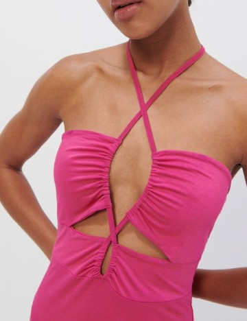 Rochie medie Reserved, roz, XL