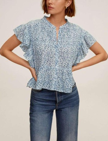 Camasa Mango, albastru, S