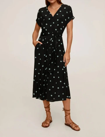 Rochie Medie Mango, bleumarin, XS Albastru