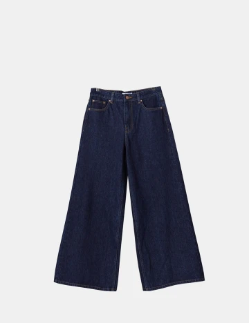 Blugi Bershka, albastru inchis, 32 Albastru