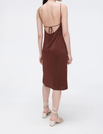 Rochie medie CROPP, maro, XS