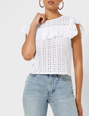Bluza Mango, alb, M