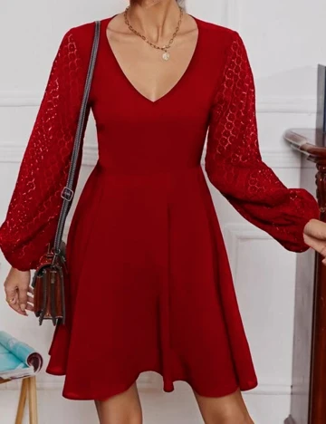 Rochie scurta SHEIN, rosu, M Rosu