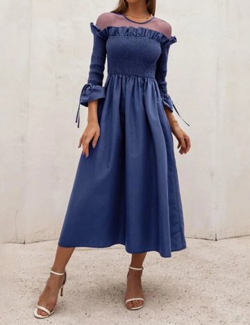 Rochie medie SHEIN, albastru, M