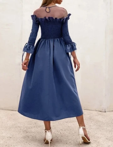 Rochie medie SHEIN, albastru, M