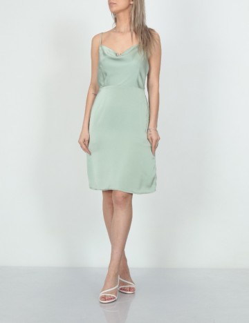 Rochie scurta Vila, verde, 40