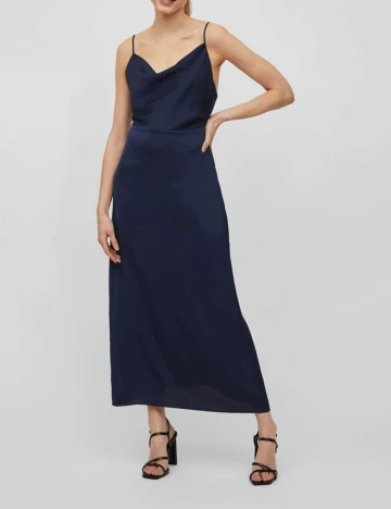 Rochie Lunga Vila, bleumarin, 38