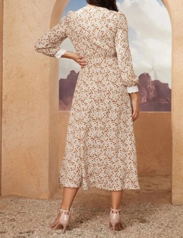 Rochie lunga SHEIN, crem, M