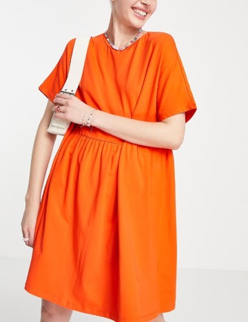 Rochie scurta Noisy May, portocaliu, L