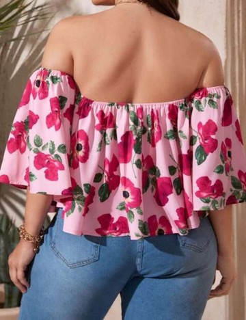 Top SHEIN CURVE, roz, 2XL