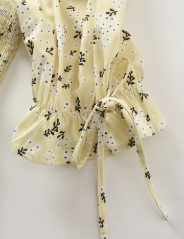 Rochie scurta SHEIN, galben, S