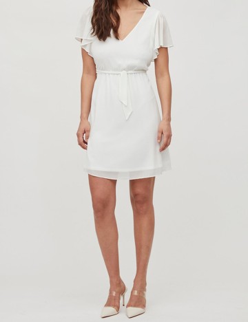 
						Rochie scurta Vila, alb