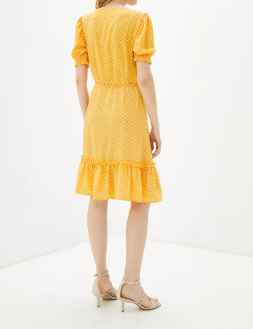 Rochie scurta Jacqueline de Yong, galben, 36 Galben