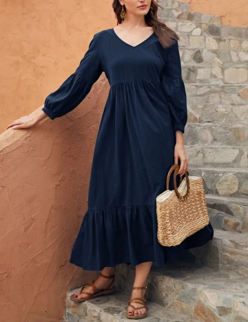 Rochie lunga SHEIN, bleumarin, S