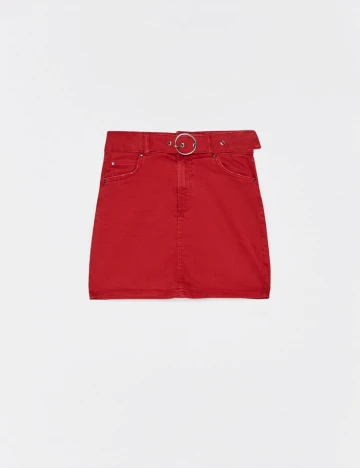 Fusta Bershka, rosu, 32