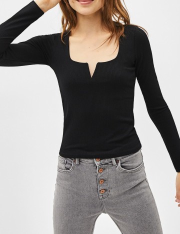 Bluza Bershka, negru