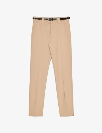 Pantaloni Bershka, crem, 32 Crem