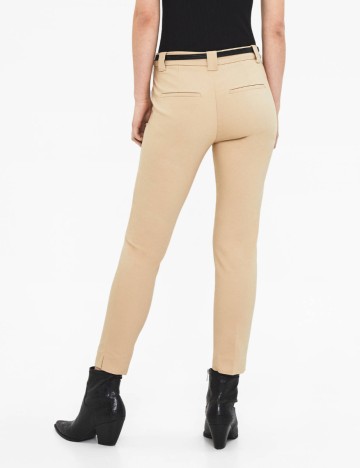 Pantaloni Bershka, crem, 32