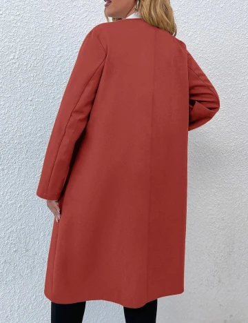 Blazer SHEIN CURVE, caramiziu, 2XL
