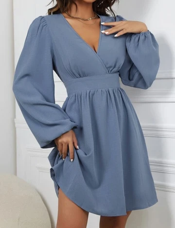 Rochie scurta SHEIN, albastru, M