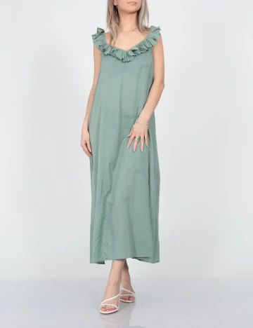 Rochie medie Jacqueline de Yong, verde, 38
