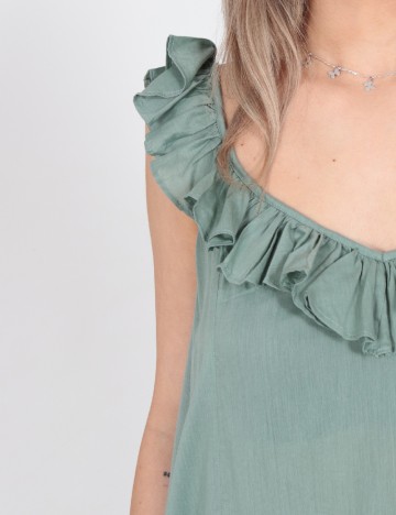 Rochie medie Jacqueline de Yong, verde, 38