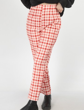 
						Pantaloni Double Crazy, rosu, S