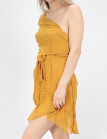 Rochie Scurta SHEIN, mustar, L