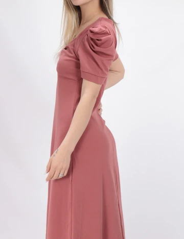 Rochie Lunga SHEIN, roz pudra inchis, M