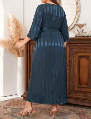 Rochie Lunga SHEIN CURVE, bleumarin, 1 XL Albastru