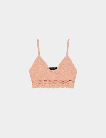 Bustiera Bershka, portocaliu, S