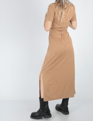Rochie lunga Vila, maro, XS