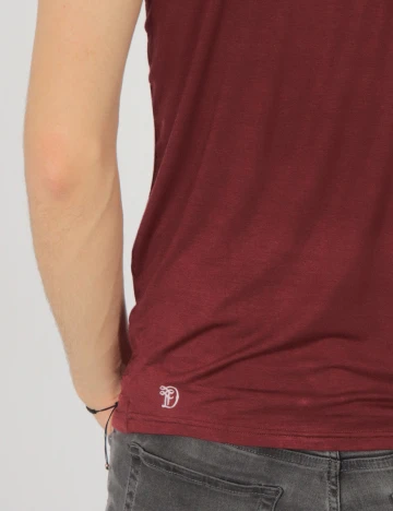 Tricou Tom Tailor, visiniu, M Rosu