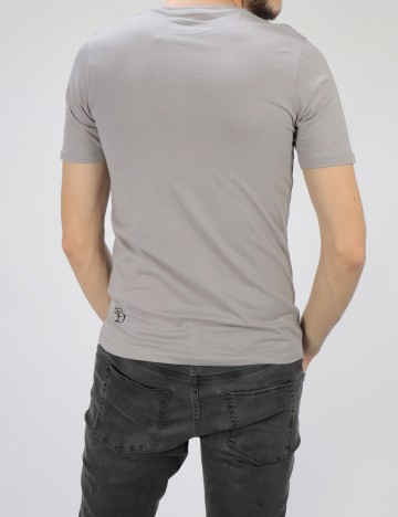 Tricou Tom Tailor, gri, M