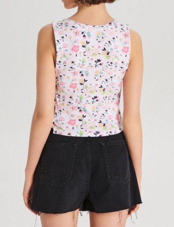Top CROPP, floral, L