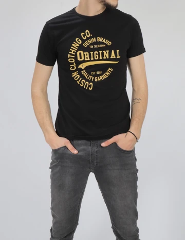 Tricou Tom Tailor, negru, M