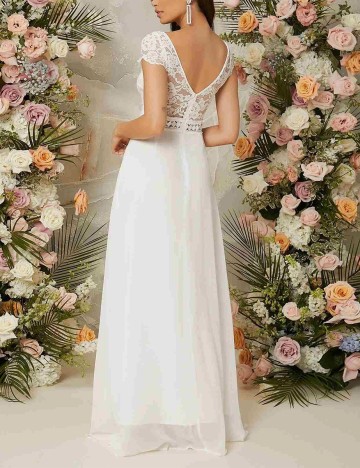 Rochie Lunga SHEIN, alb, L