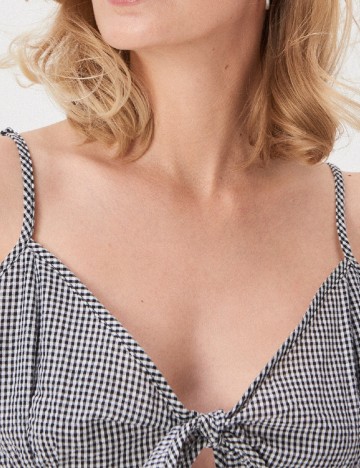 Top Sinsay, alb-negru, L