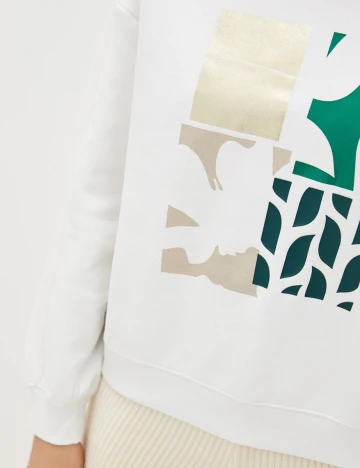 Bluza s.Oliver, alb, L Alb