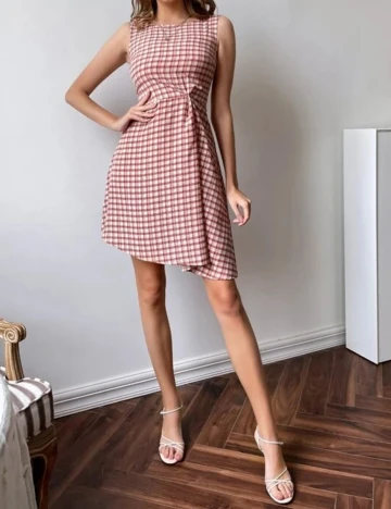 Rochie scurta SHEIN, roz, S Roz