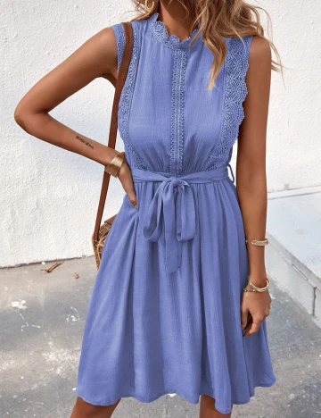 Rochie Scurta SHEIN, albastru, S Albastru