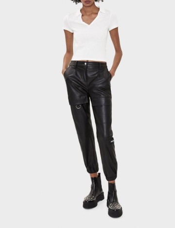 Tricou Bershka, alb, XS