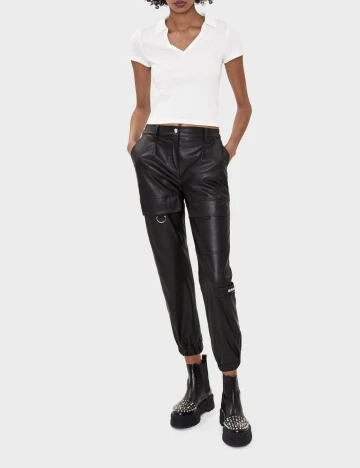 Tricou Bershka, alb, XS