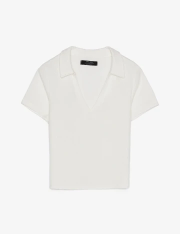Tricou Bershka, alb, XS