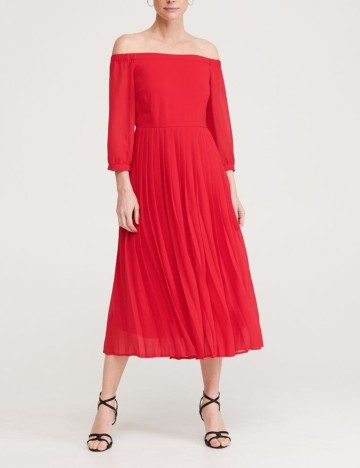 Rochie medie Reserved, rosu, 36