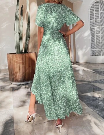 Rochie Lunga SHEIN, verde, L